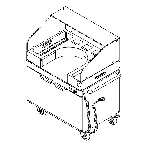 Chariot Snack Chauffant - Casselin