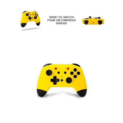 NC Nintendo SWITCH Manettes SWITCH Manette BT Pika et câble de charge 1M - BT Controller Pika