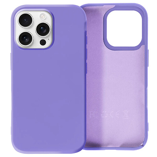 Avizar Coque pour iPhone 16 Pro Semi-rigide Soft-touch Anti-traces Violet