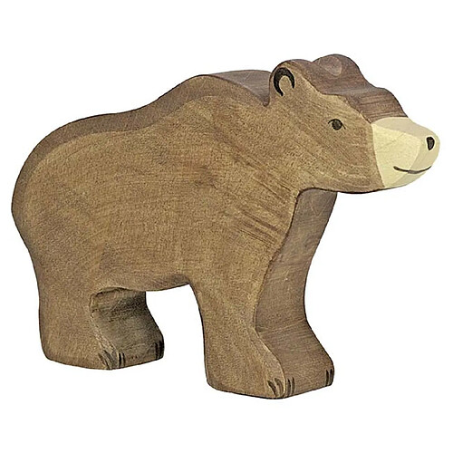 Figurine ours brun Holztiger