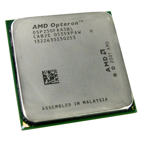 Processeur CPU AMD Opteron 250 2.4Ghz 1Mo Socket 940 Mono Core OSP250FAA5BL PC · Occasion