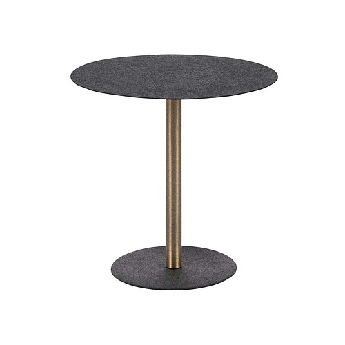 LEITMOTIV Table d'appoint en métal Dex 50 cm noir.