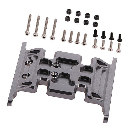 Support de bâti d'engrenage de voiture RC en métal pour gris sur chenilles SCX10 TFL RC au 1/10 axial