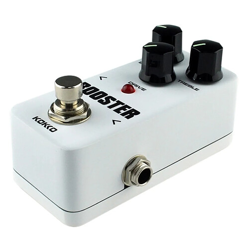 Wewoo Blanc FBS2 2-Band EQ Booster Mini Pédale d'effet guitare