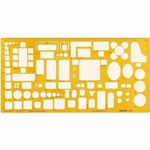 Aristo AR5063 Trace-symboles pour architecte d'intérieur Import Allemagne