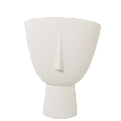 Vase Alexandra House Living Ecru Céramique Visage 27 x 27 x 36 cm