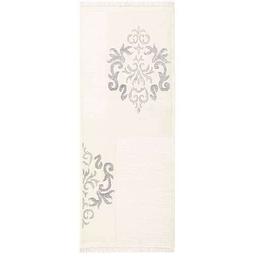 Vidal Tapis de couloir en laine 203x79 beige Darya