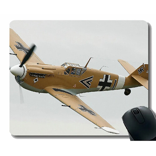 Universal (220x180x3) PAD DE BUREAU DE BUREAU, WARPLAN MESSERSCHMITT BF 109 Fighter Mous