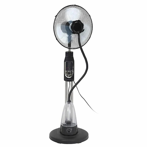 Paris Prix Ventilateur Brumisateur Télécommande 130cm Noir