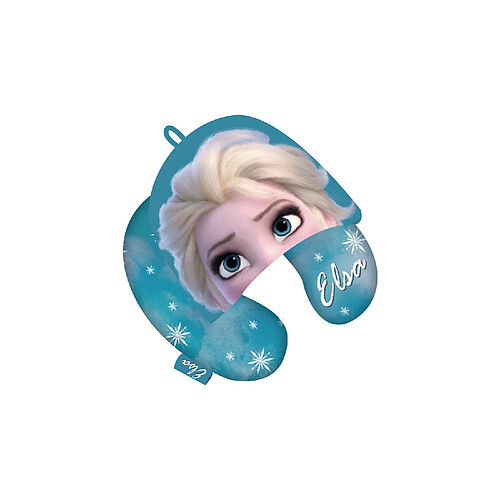 Arditex Coussin de cou avec capuche 33x33x8cm de DISNEY-Frozen II - la reine des neiges