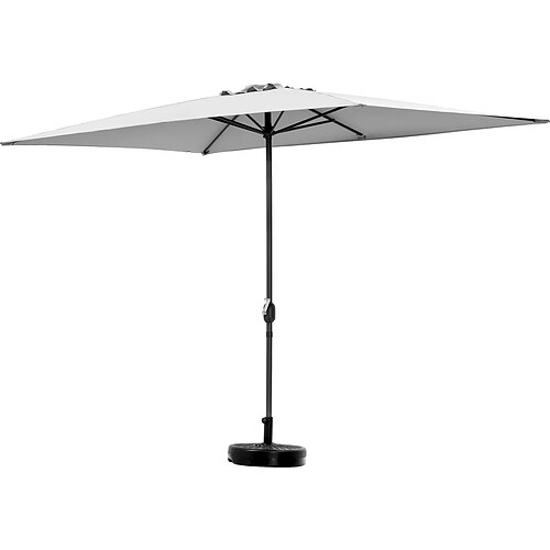 Habitat Et Jardin Parasol jardin Sol 2 - Rectangle - 2 x 3 m - Gris