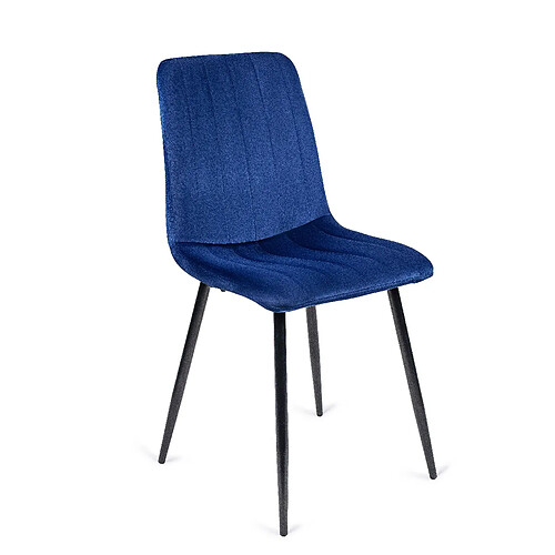 Vivaldi Chaise IBIS Bleu Marine Velours