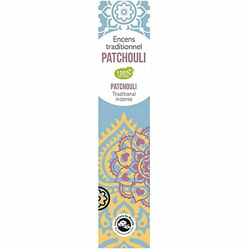 Encens Du Monde Encens indien au Patchouli 100 bâtonnets 45 min