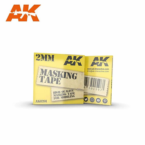 Ak Interactive Masking Tape: 2mm - Accessoire Maquette