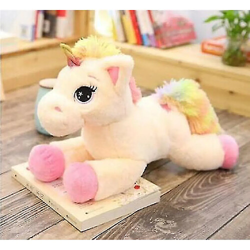 Universal Licorne en peluche rose 80cm Teddy peluche cheval jouet à visage doux (80cm)