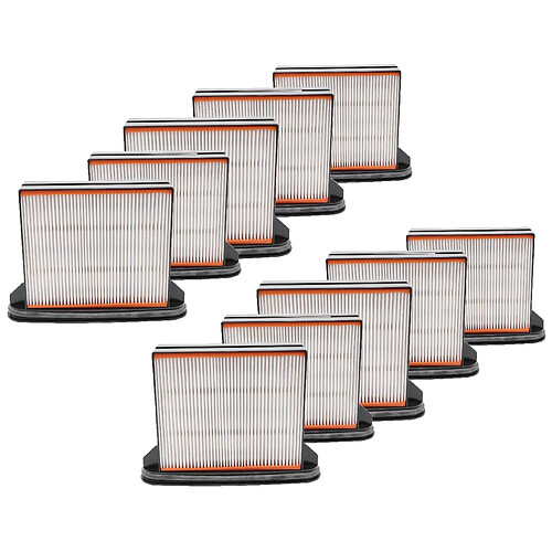 vhbw Lot de 10x filtres d'aspirateur remplacement pour Hitachi 338634, 66370133 pour aspirateur - Filtre HEPA contre les allergies