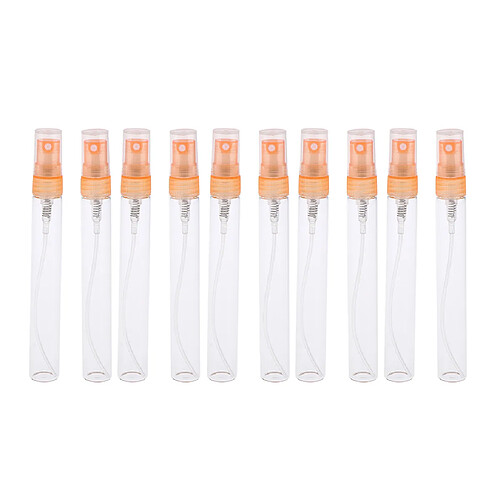 10x Vide 5 / 10mL Flacons en verre de tube de pulvérisation de pompe de bouteille de parfum rechargeable 10 ml