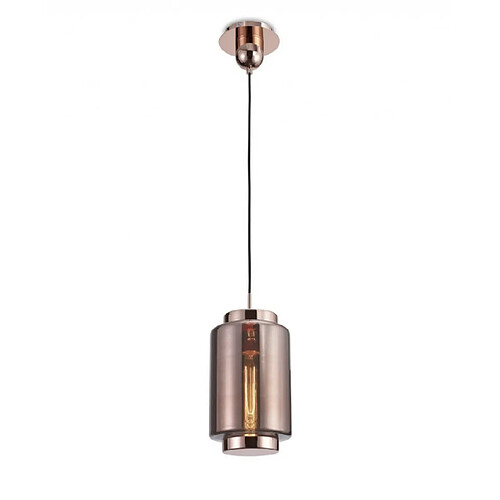 Luminaire Center Suspension design Jarras Cuivre 1 ampoule 46cm