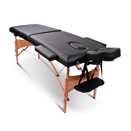 Table De Massage Pliante Avec Accessoires Et Housse Tdm102 Noir Yoghi