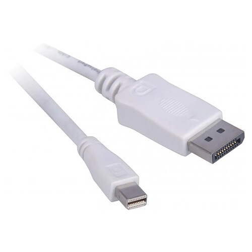 Abi Diffusion Cordon mini DisplayPort vers DisplayPort 1.2 MM blanc - 1 m