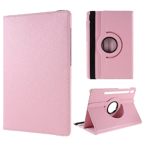 Etui en PU avec support rose pour Samsung Galaxy Tab S8