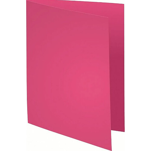 Exacompta - 210020E - Paquet de 100 Chemises Bahia 220 en Papier 220g /m - Rose Fuchsia