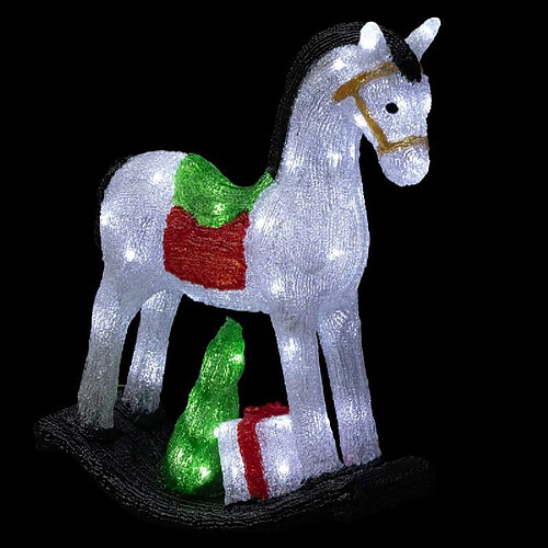 Cheval extérieur lumineux H50 cm Multicolore - FEERIC CHRISTMAS