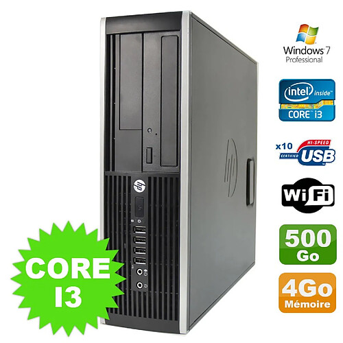 PC HP Compaq Elite 8100 SFF Intel Core I3-530 4Go Disque 500Go DVD WIFI W7 · Occasion