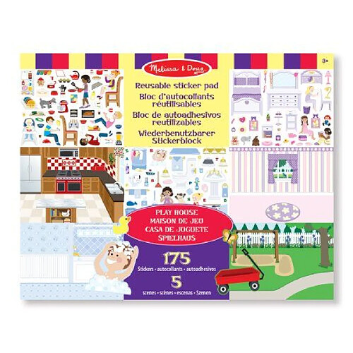 Melissa & Doug - 14197 - Loisir Créatif - Reusable Sticker Pad Play House