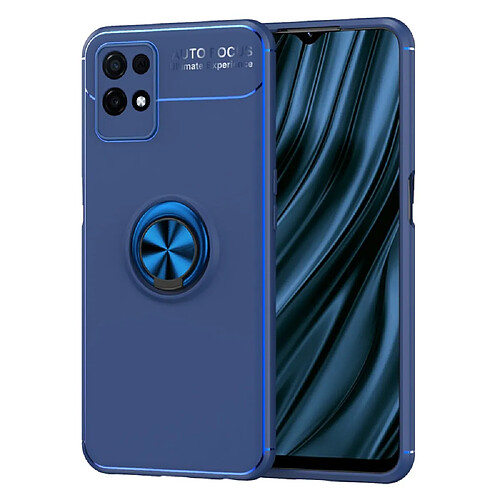 Coque en TPU anti-griffes avec béquille, bleu pour votre Realme 8i