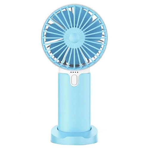 Ventilateur Portatif Rechargeable USB (Bleu)