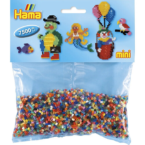 7 500 perles mini (petites perles Ø2,5 mm) 48 couleurs - Hama