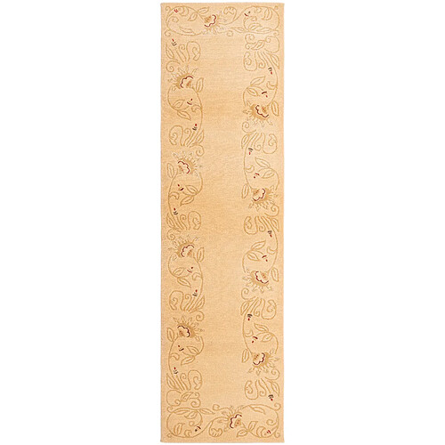 Vidal Tapis de couloir en laine 300x81 brun Darya