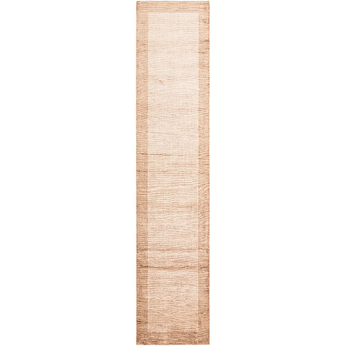 Vidal Tapis de couloir en laine 396x81 brun Darya