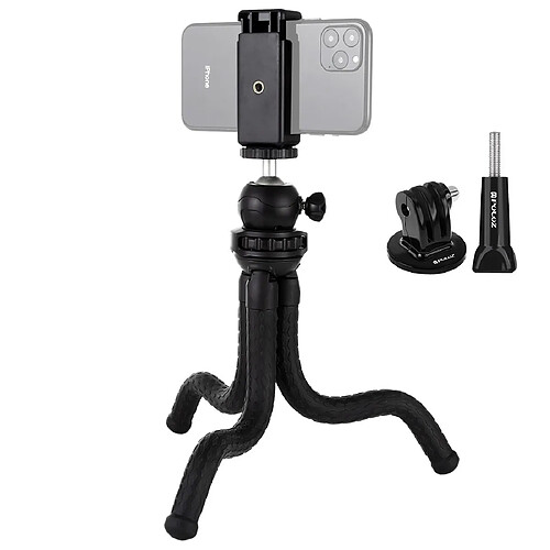 Wewoo Support de trépied flexible Mini Octopus avec tête sphérique et pince de téléphone + adaptateur pour et vis longue appareils photo reflexGoProtéléphone portableTaille 30cmx5cm