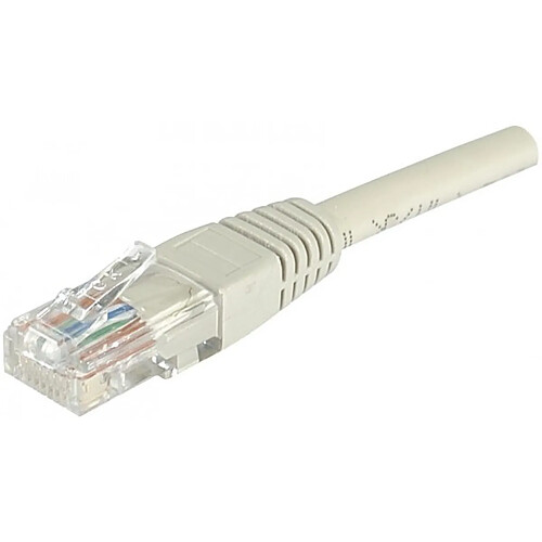 Abi Diffusion Cordon RJ45 catégorie 6 U/UTP gris - 7 m