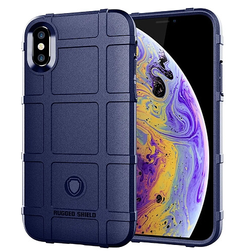 Wewoo Coque TPU antichoc à couverture totale pour iPhone XS (bleue)