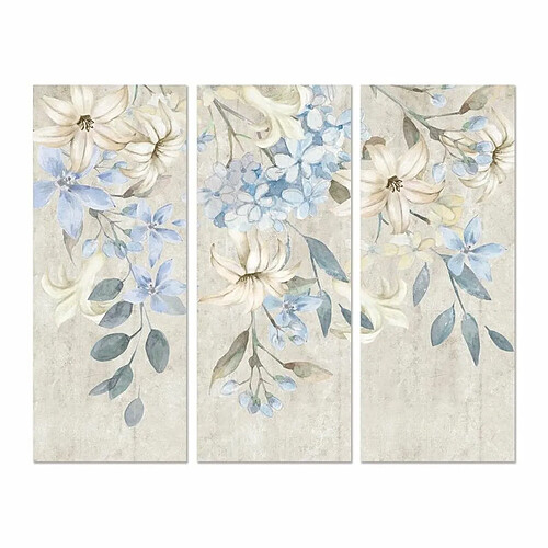 Cadre DKD Home Decor Fleurs (55 x 3 x 135 cm)