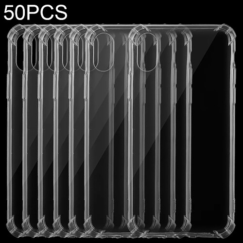 Wewoo Coque Etui de protection souple en polyuréthane ultra-mince 50 PCS pour iPhone XR (transparent)