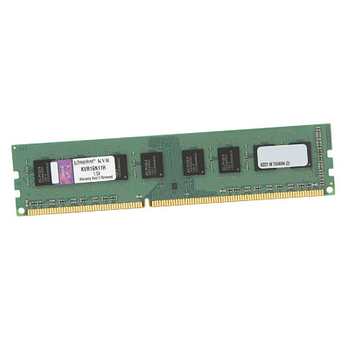 4Go RAM Kingston KVR16N11H/4 DDR3 DIMM PC3-12800U 1600Mhz 240-Pin 1.5v CL11 · Occasion