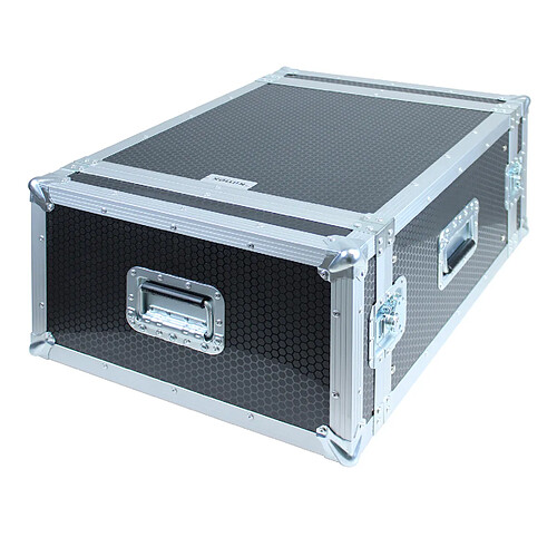 Kimex Flight case rack 19'', Capacité 6U, Double porte