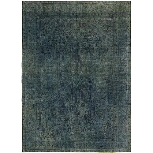 Vidal Tapis de laine 278x198 Bleu Vintage Royal