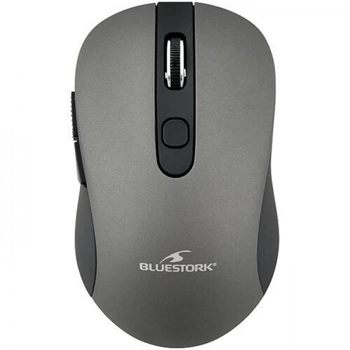 Bluestork Souris Sans Fil - 2,4 GHz - 6 bouttons - Gris