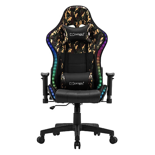 ML DESIGN MODERN LIVING LED Gaming Chair Chaise de bureau Chaise pivotante Réglable Bluetoothboxes