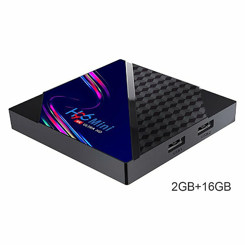 Media Player H96 Mini V8 Rk3228A 4K Smart Tv Box Avec Télécommande Réglementation Européenne