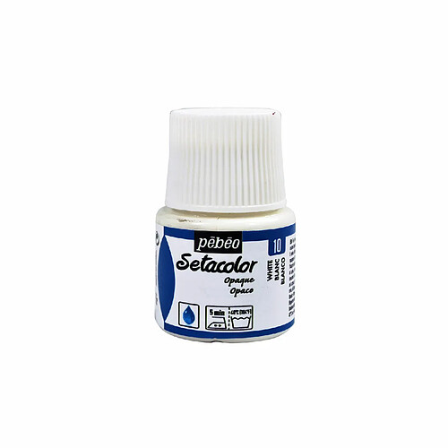 Pebeo Peinture textile Setacolor opaque - Blanc - 45 ml