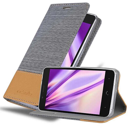 Cadorabo Coque BQ Aquaris X5 PLUS Etui en Gris