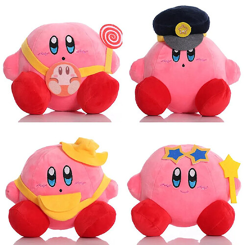 Universal 4pcs rose kirby peluche mignon jeu de poupée douce remplis de personnages pour les enfants