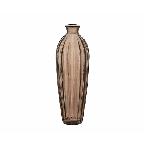 Vase Alexandra House Living Dala Marron verre recyclé 11 x 30 x 11 cm