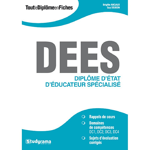 DEES : diplôme d'Etat d'éducateur spécialisé · Occasion